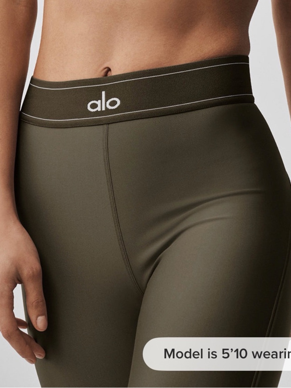 ALO Yoga Airlift High-Waist Suit Up Legging-Olive Tree